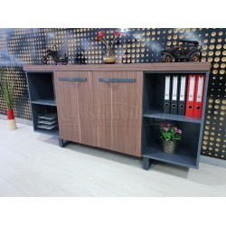 Istanbul Büro Executive Office Canberra - Anthrazit Walnut