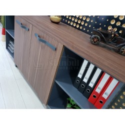 Istanbul Büro Executive Office Canberra - Anthrazit Walnut