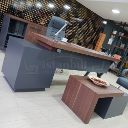 Istanbul Büro Executive Office Canberra - Anthrazit Walnut