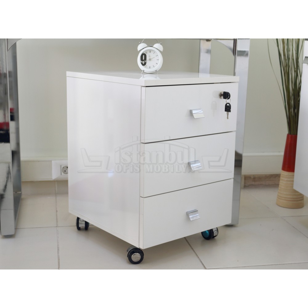 İstanbul Ofis Masası Apple Makam Takımı Hg.Beyaz