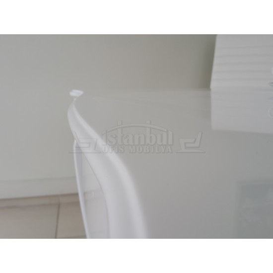Lukens See Alta White Büro-Schreibtisch