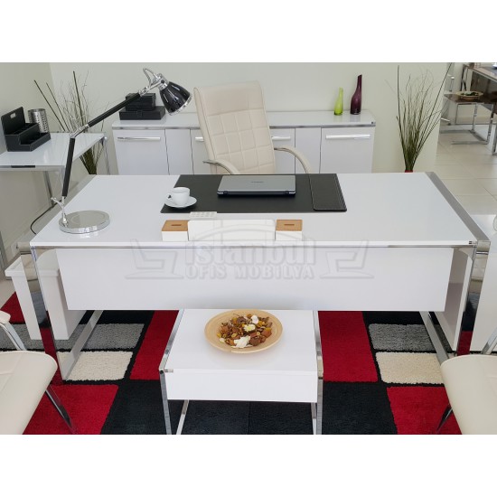 Apple-Istanbul-Büro-Schreibtisch Executive Office Hg. Weiß