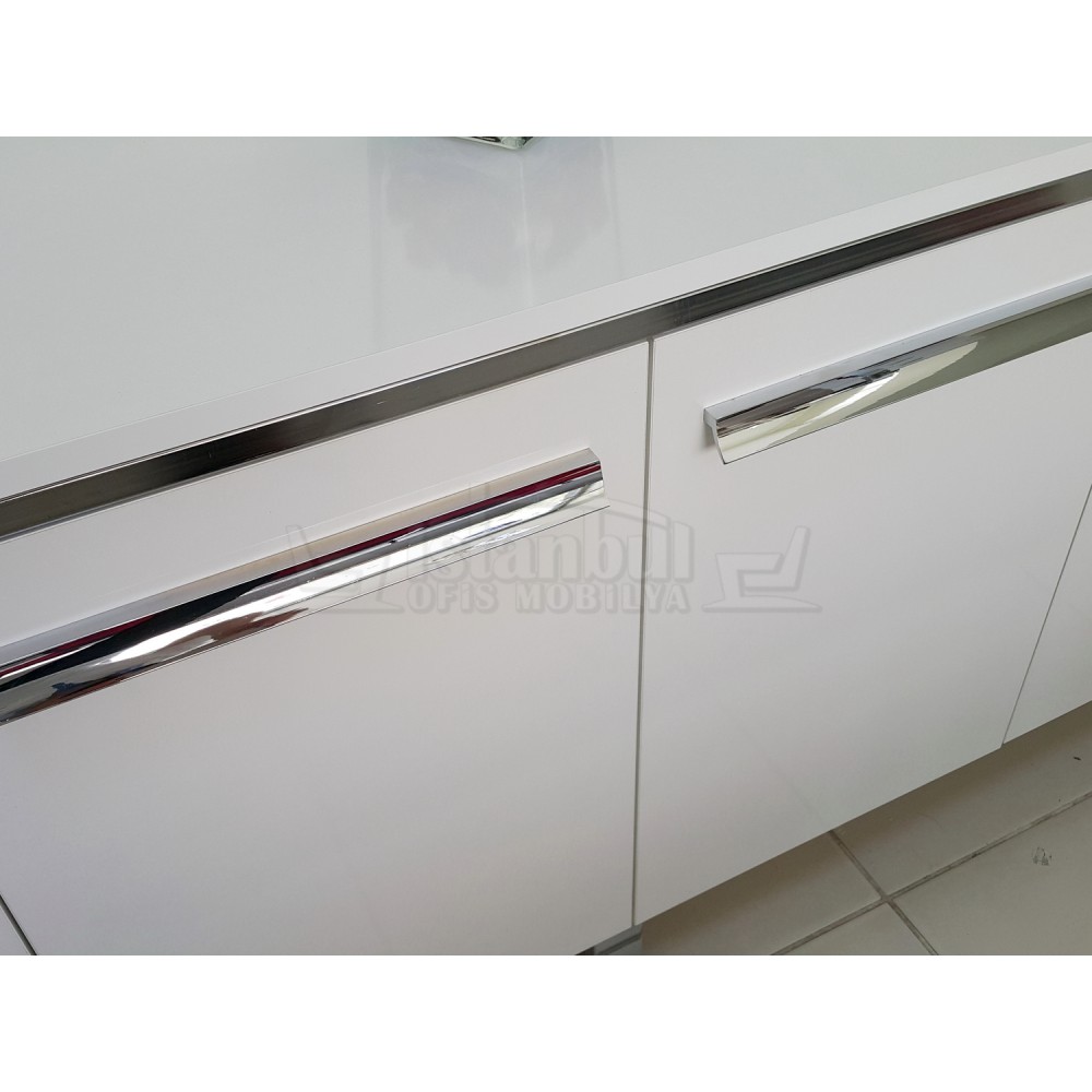 İstanbul Ofis Masası Apple Makam Takımı Hg.Beyaz