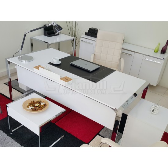 Apple-Istanbul-Büro-Schreibtisch Executive Office Hg. Weiß