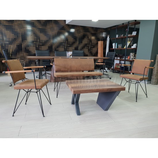 Robotic Arm Zweisitzer Von Cafe Holz Stuhl