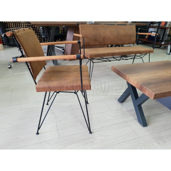 Robotic Arm Zweisitzer Von Cafe Holz Stuhl