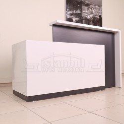 Box Office Rezeption Tisch Weiß Anthrazit Istanbul