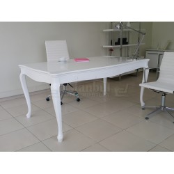 Lukens See Alta White Büro-Schreibtisch