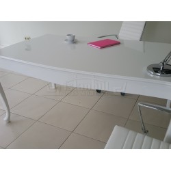 Lukens See Alta White Büro-Schreibtisch