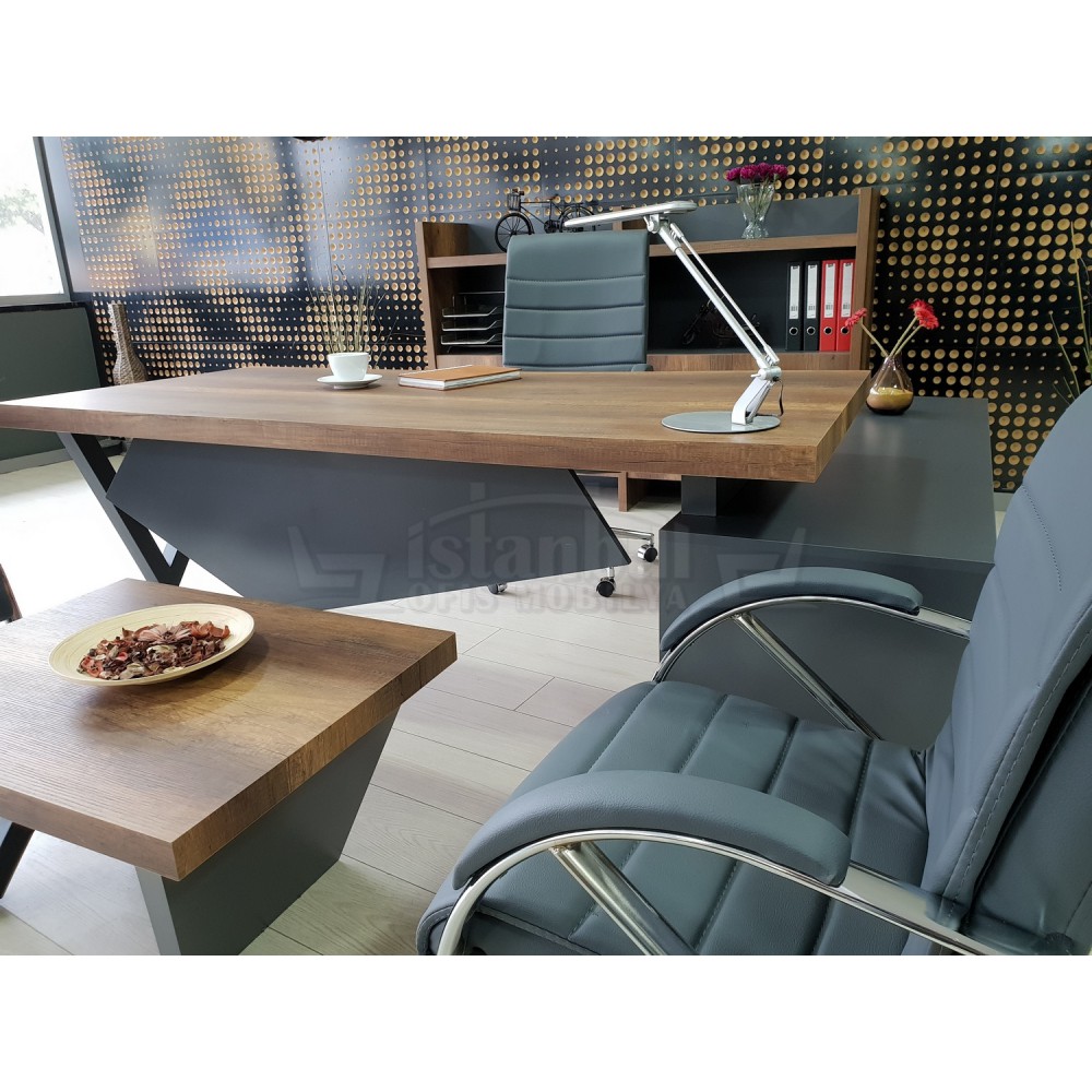 Istanbul Office Manager Tabelle Elegant - Barock Anthrazit