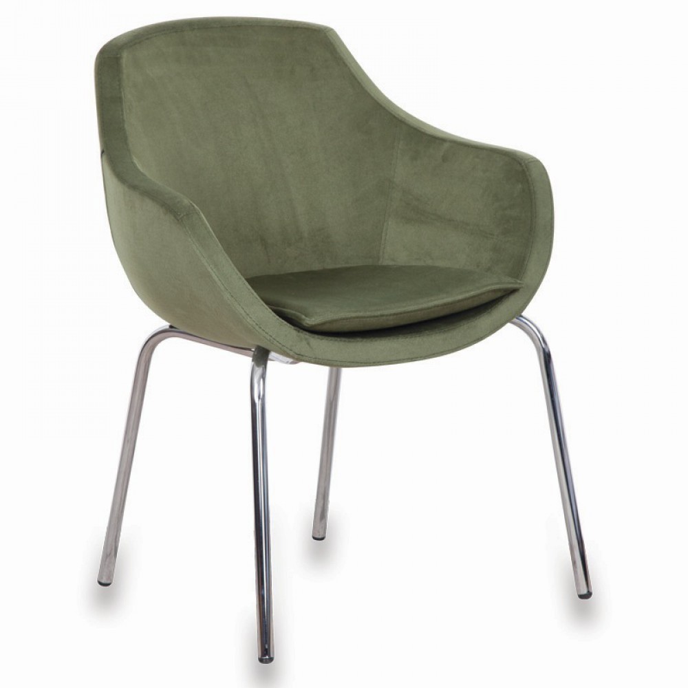 Milan Hartchrom Guest Chair