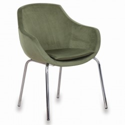 Milan Hartchrom Guest Chair