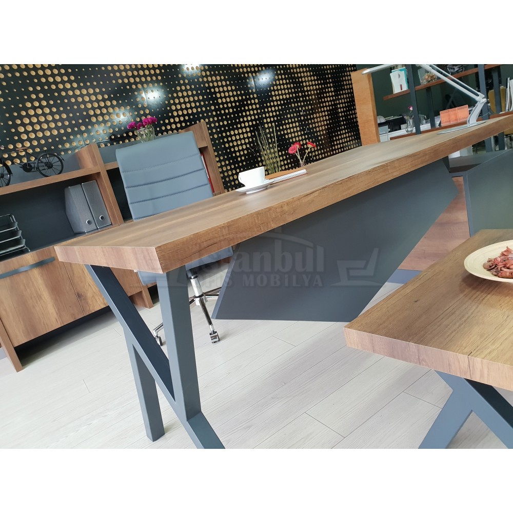 Eleganter Vorstand Regal Schrank Barock Anthrazit