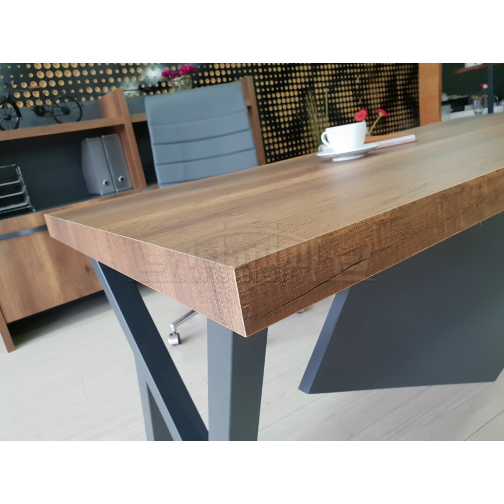 Eleganter Vorstand Regal Schrank Barock Anthrazit