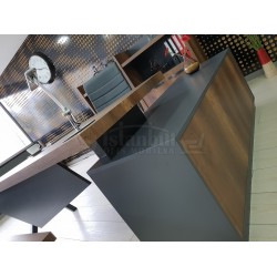 Eleganter Vorstand Regal Schrank Barock Anthrazit