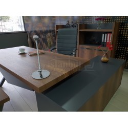 Eleganter Vorstand Regal Schrank Barock Anthrazit