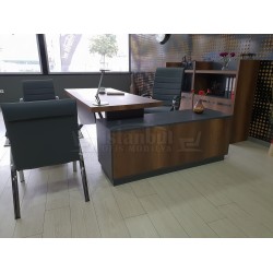 Eleganter Vorstand Regal Schrank Barock Anthrazit