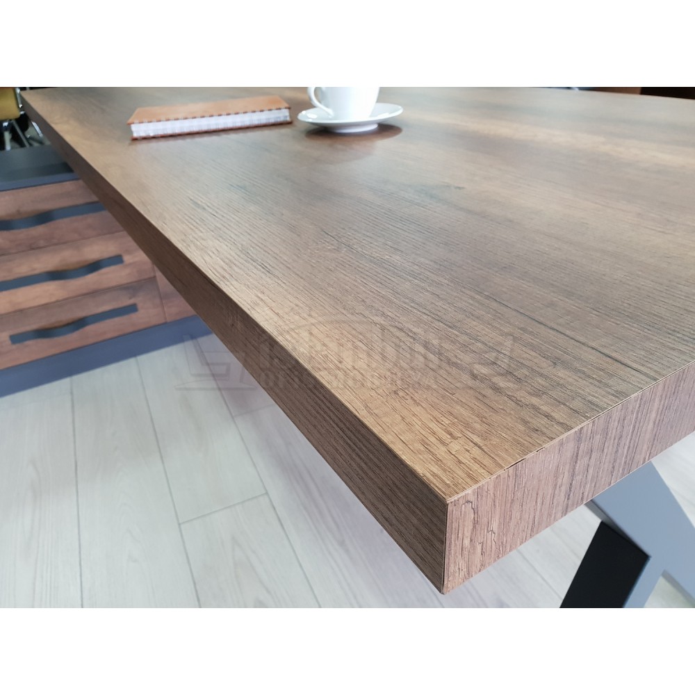 Eleganter Vorstand Regal Schrank Barock Anthrazit