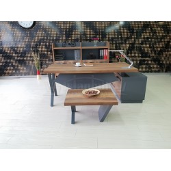 Eleganter Vorstand Regal Schrank Barock Anthrazit