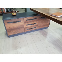 Eleganter Vorstand Regal Schrank Barock Anthrazit