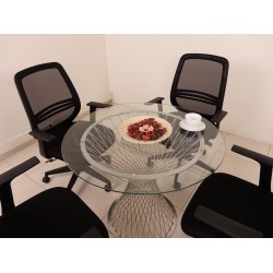 Glas Besprechungstisch Perla