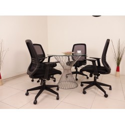 Glas Besprechungstisch Perla