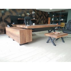 S Class Makam Masası Etejer Dolaplı Barok Siyah