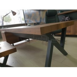 S Class Makam Masası Etejer Dolaplı Barok Siyah