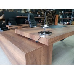 S Class Makam Masası Etejer Dolaplı Barok Siyah