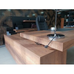 S Class Makam Masası Etejer Dolaplı Barok Siyah