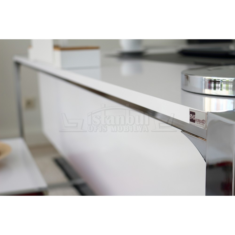 Apple Executive Tisch 190-90 Cm Hg. Weiß