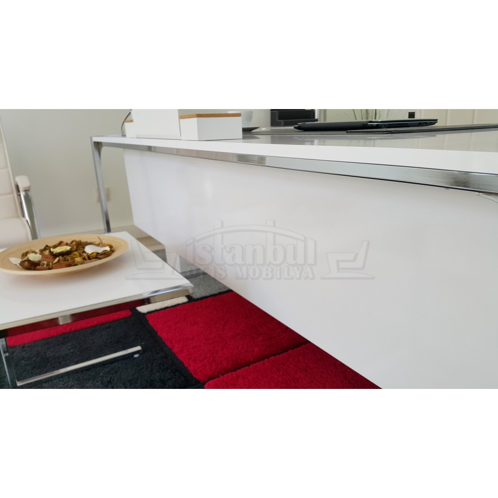 Apple Executive Tisch 190-90 Cm Hg. Weiß