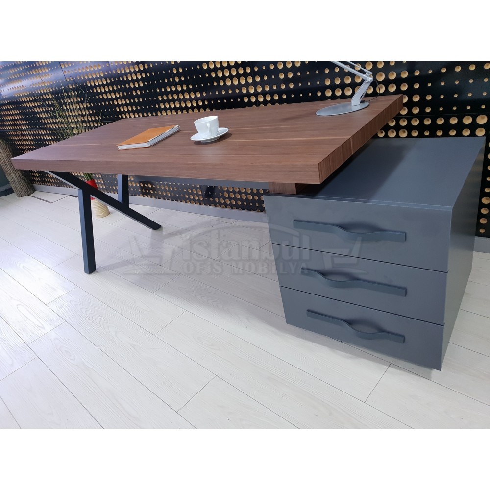 Canberra Vorstand Kommode Nussbaum Anthrazit