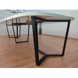 Großer Ovaler Besprechungstabelle Weiß