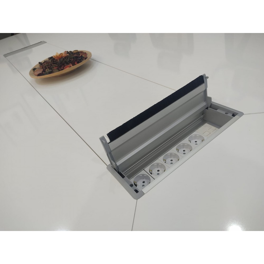 Großer Ovaler Besprechungstabelle Weiß