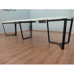 Großer Ovaler Besprechungstabelle Weiß