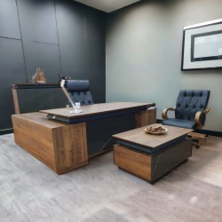Büroberechtigungsteam Signature, Walnuss Und See, Minimale Maßnahme