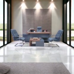 Istanbul Büro Executive Office Canberra - Anthrazit Walnut