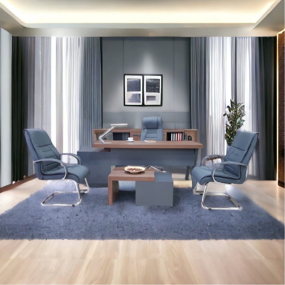 Istanbul Büro Executive Office Canberra - Anthrazit Walnut