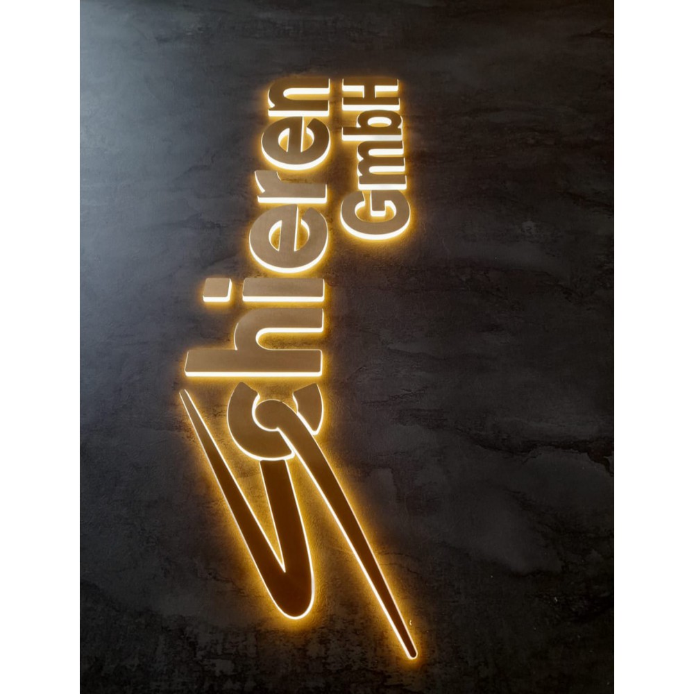 Büro Wanddekoration 3D Led Logo Arbeit