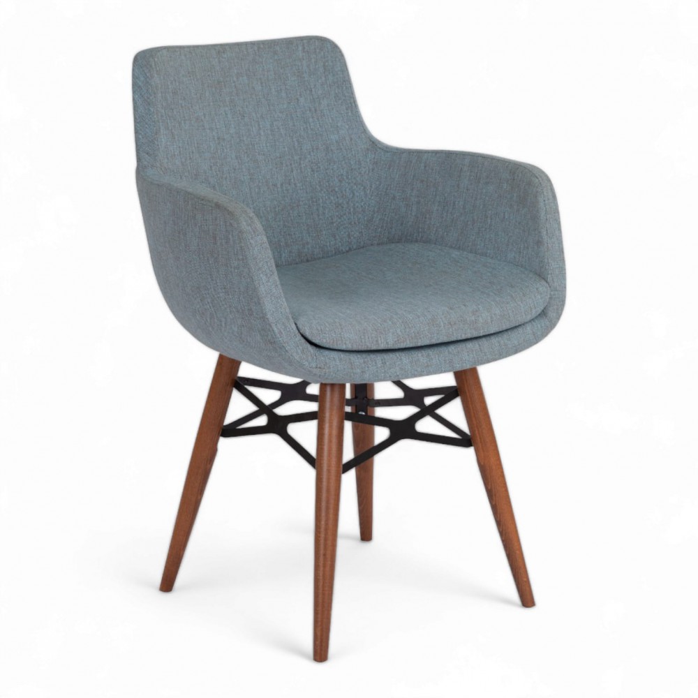 Utak Gästestuhl mit Holzbeinen