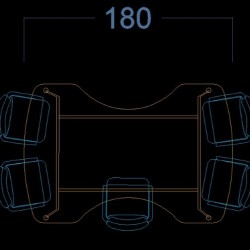 Bougainvillea-Besprechungstisch Bougainvillea-Besprechungstisch