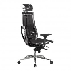 Managerstuhl Mit Metallrahmen Und Veloursbezug