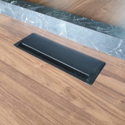 Besprechungstisch aus Holz mit Marmormuster