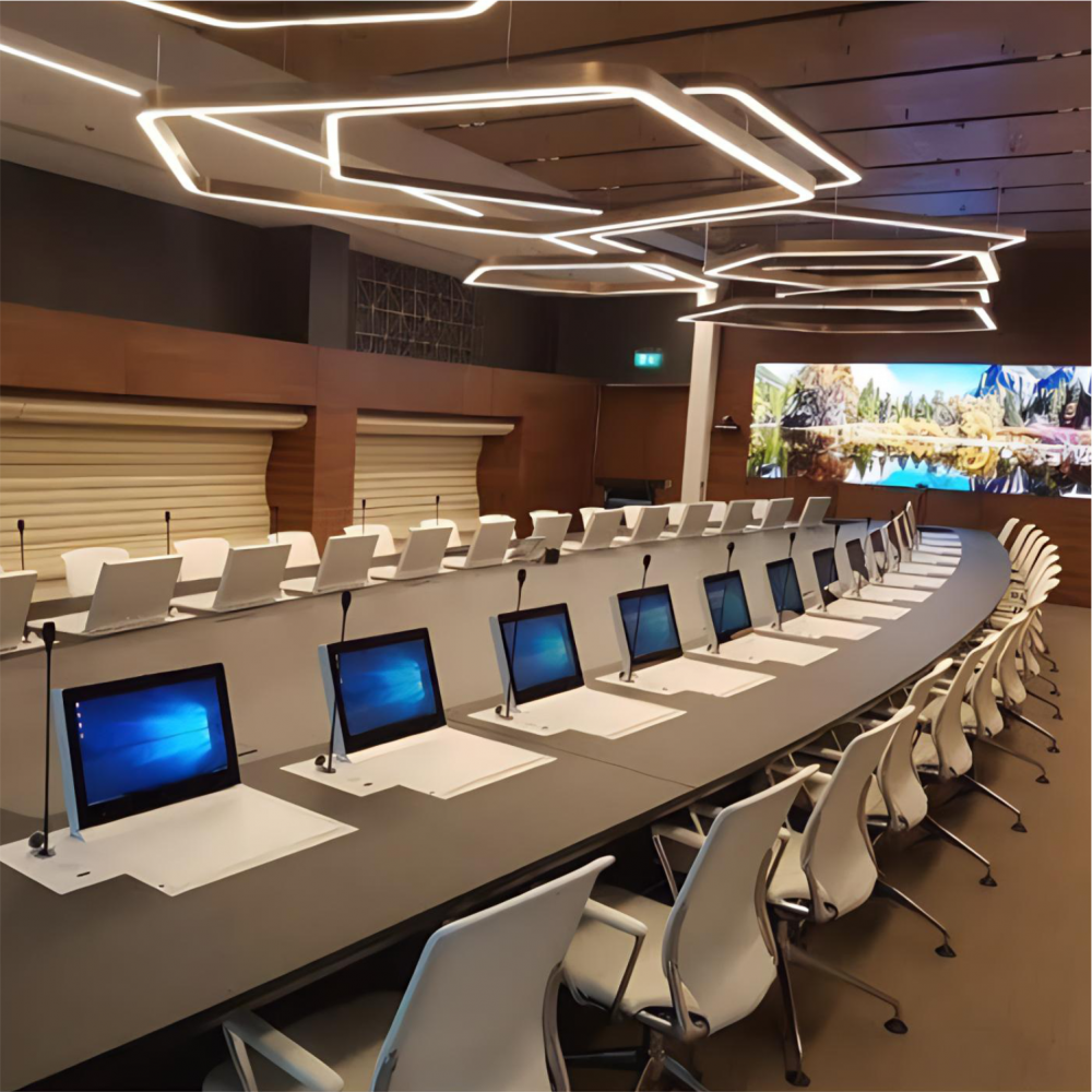 Konferenzraum für Senioren des Telekommunikationsbüros