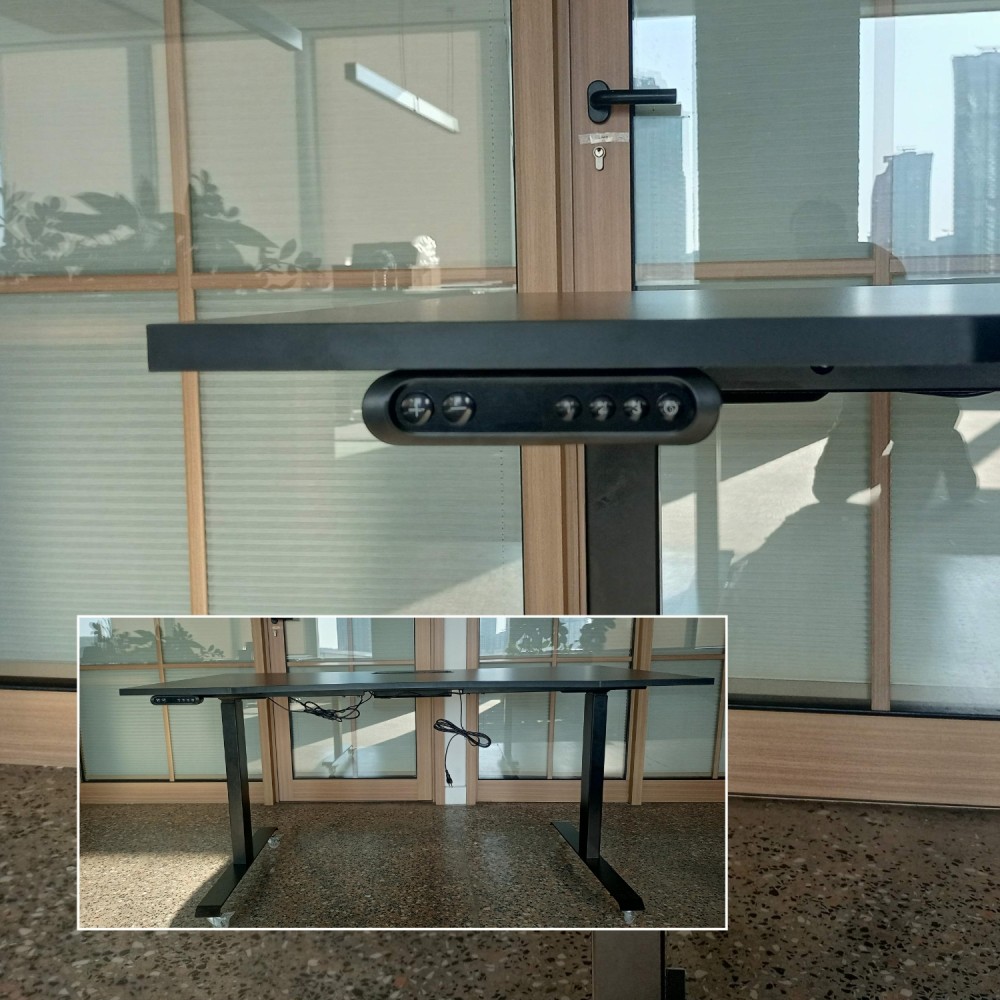 IOM Schreibtisch mit motorisiertem, höhenverstellbarem Rad