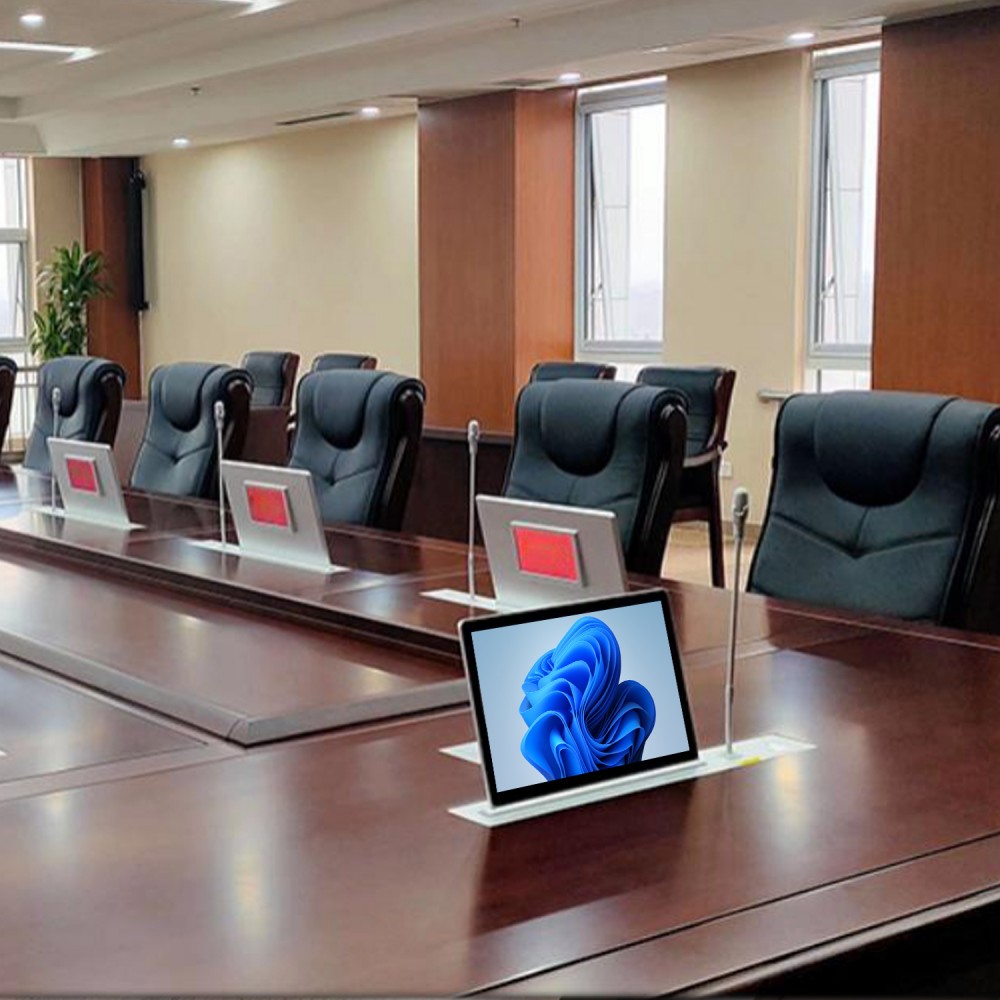 17.3 Moderize Monitör Kaldırmalı Toplantı Masası