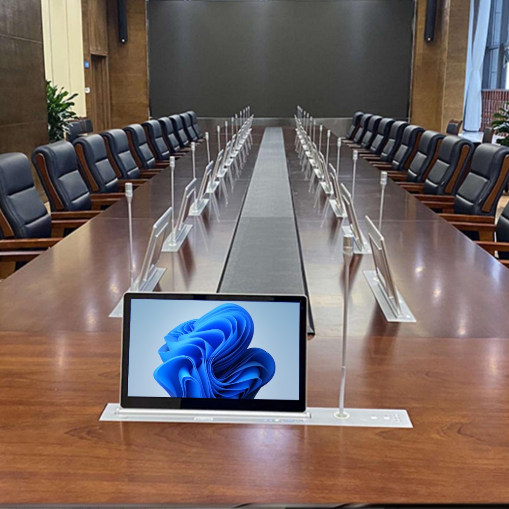 17.3 Moderize Monitör Kaldırmalı Toplantı Masası