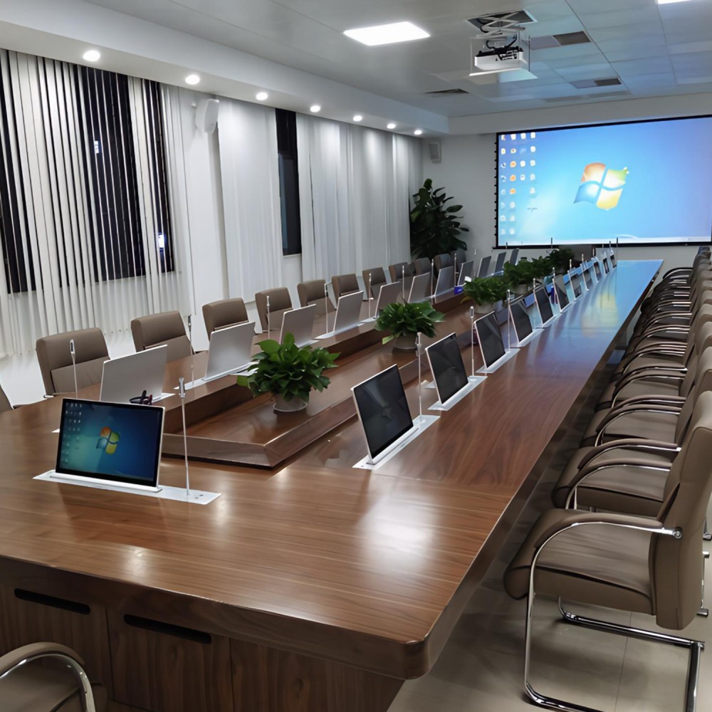 AML 18.5M Motorlu Monitör Kaldırmalı Toplantı Masası