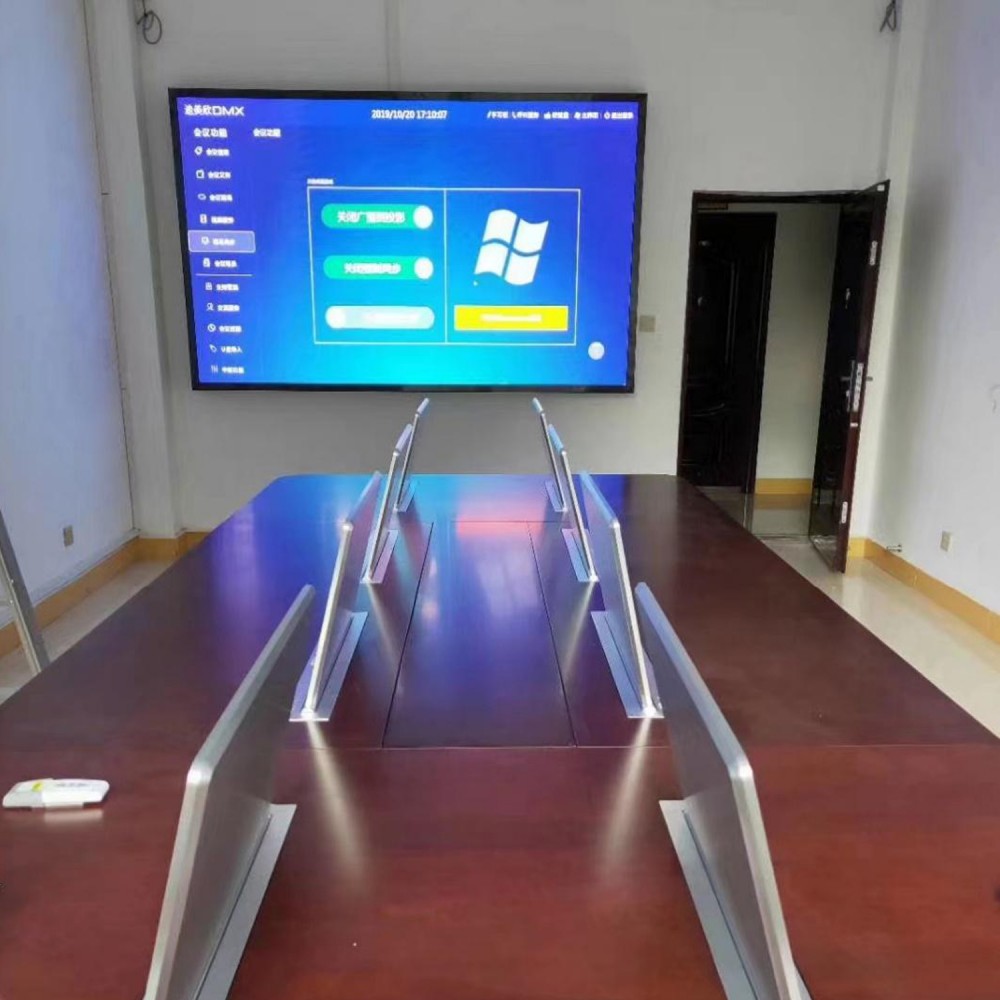 AML21.5 Dokunmatik Motorlu Monitör Kaldırmalı Toplantı Masası